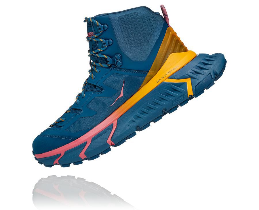 Botas De Montaña Hoka One One Hombre - Tennine Hike Gore-Tex - Azules - HCF607351